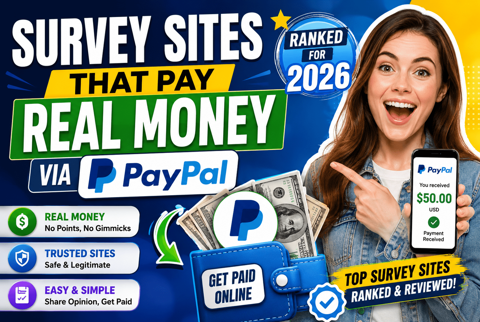 Read more about the article Survey Sites That Pay Real Money via PayPal Ranked for 2026