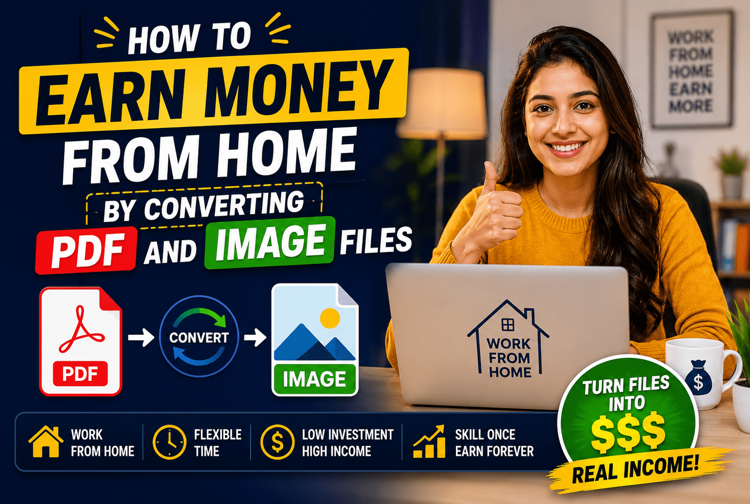 Read more about the article How to Earn Money from Home by Converting PDF and Image Files