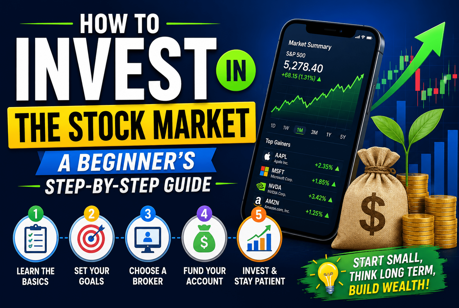 Read more about the article How to Invest in the Stock Market: A Beginner’s Step-by-Step Guide