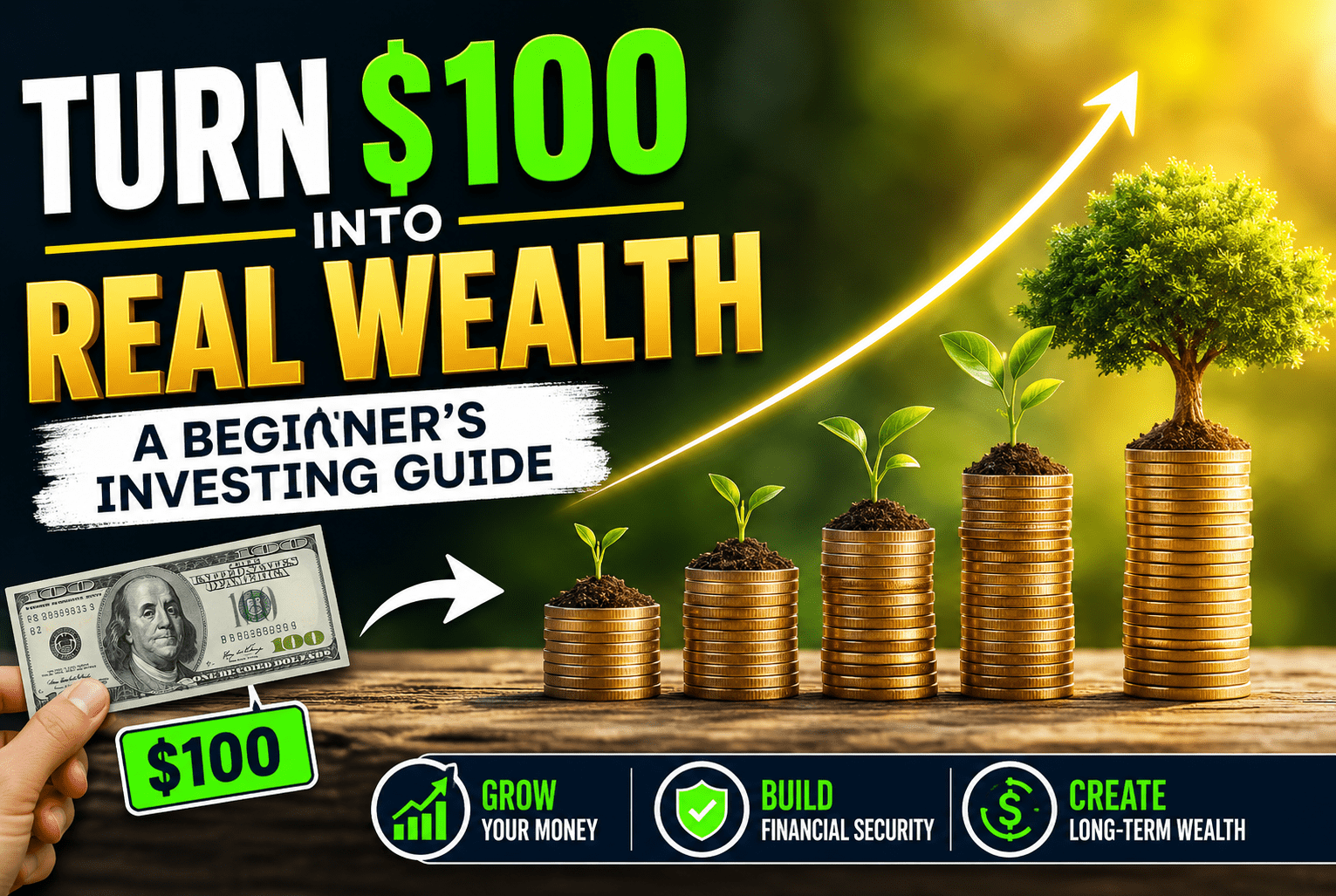 Read more about the article Turn $100 into Real Wealth: A Beginner’s Investing Guide