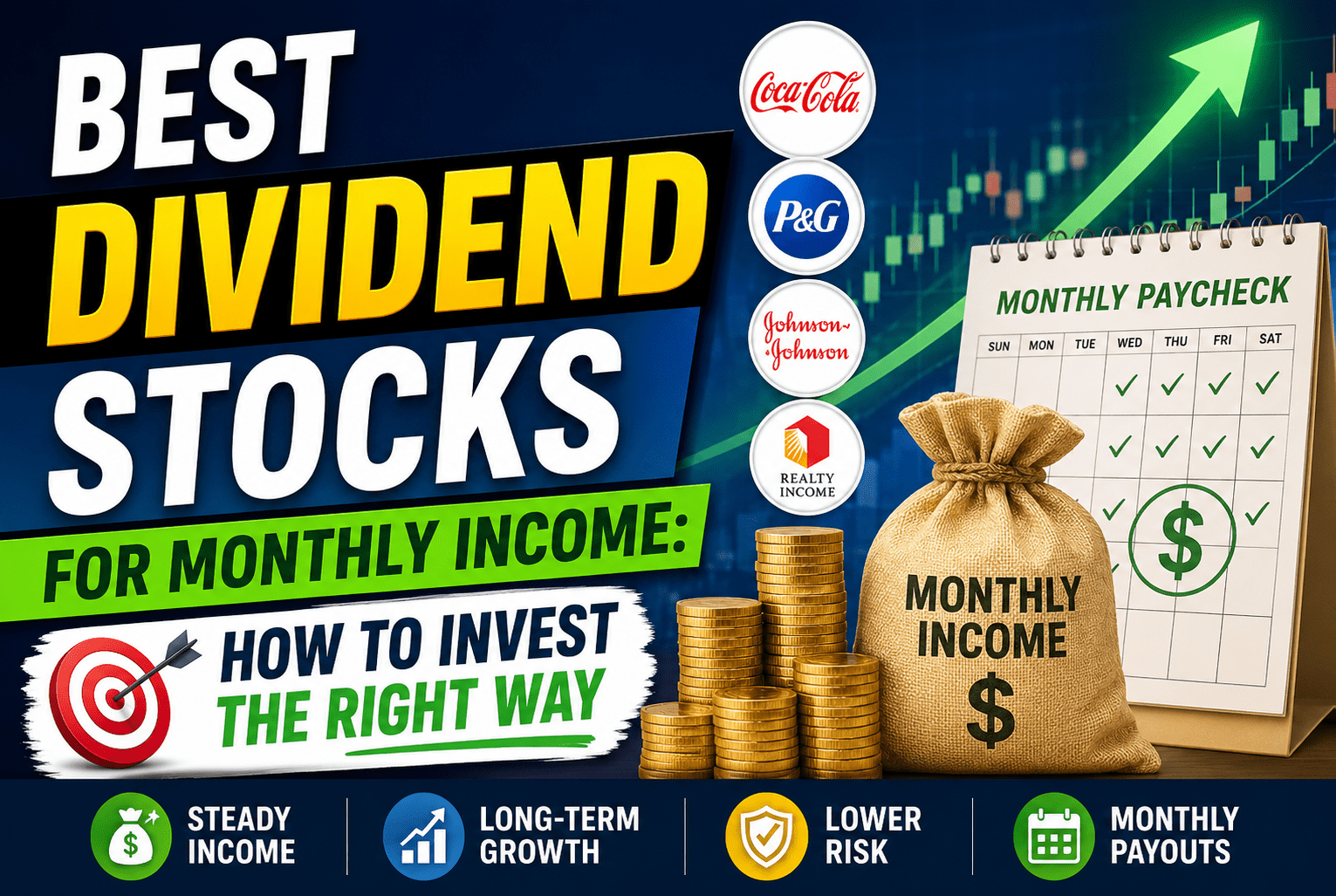 Read more about the article Best Dividend Stocks for Monthly Income: How to Invest the Right Way