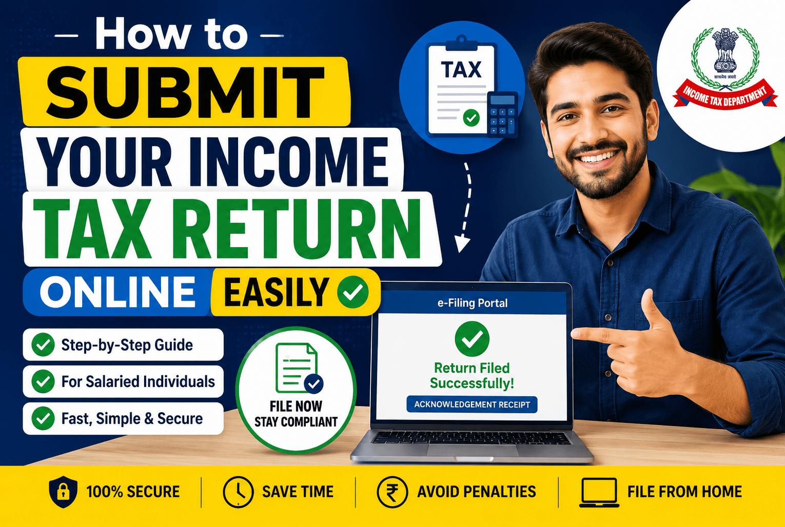 Read more about the article How to Submit Your Income Tax Return Online Easily