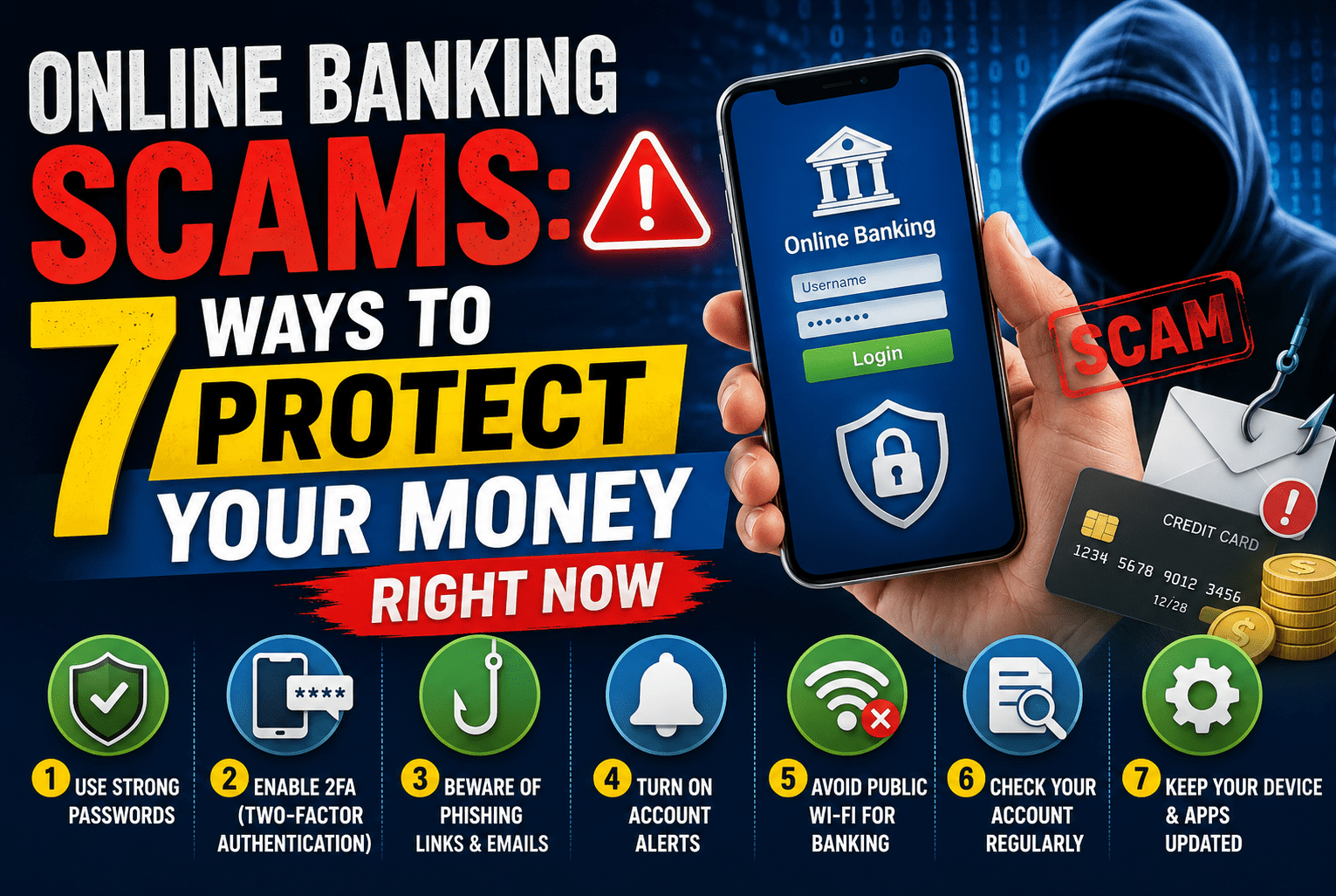 Read more about the article Online Banking Scams: 7 Ways to Protect Your Money Right Now