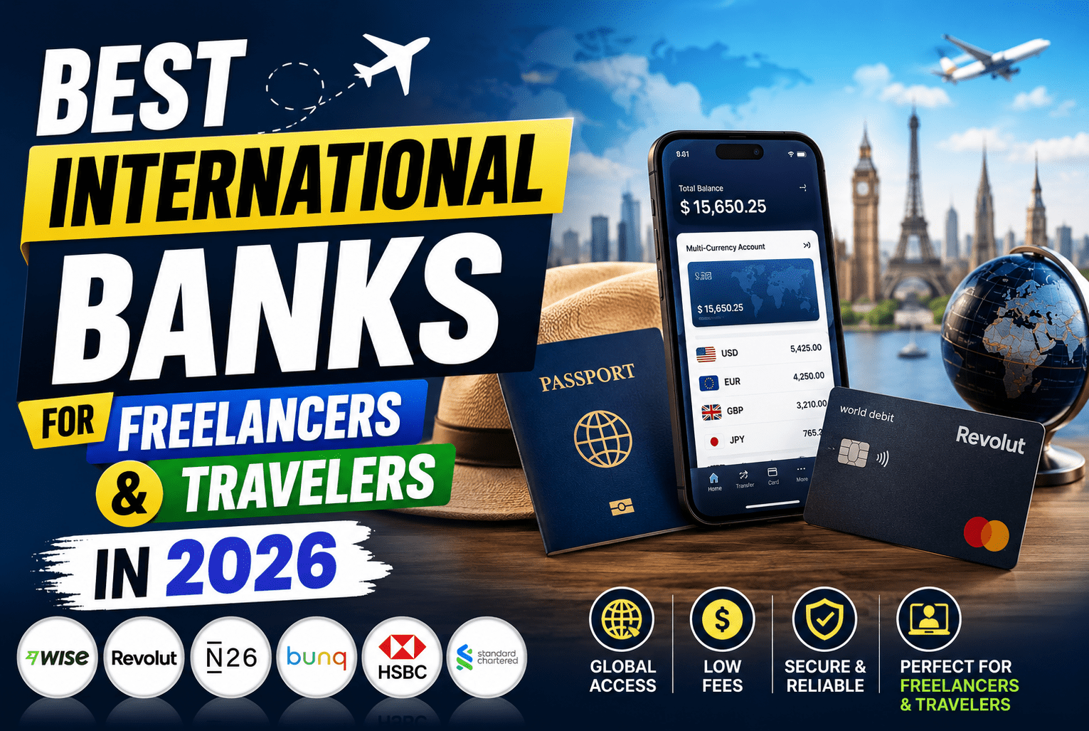 Read more about the article Best International Banks for Freelancers and Travelers in 2026