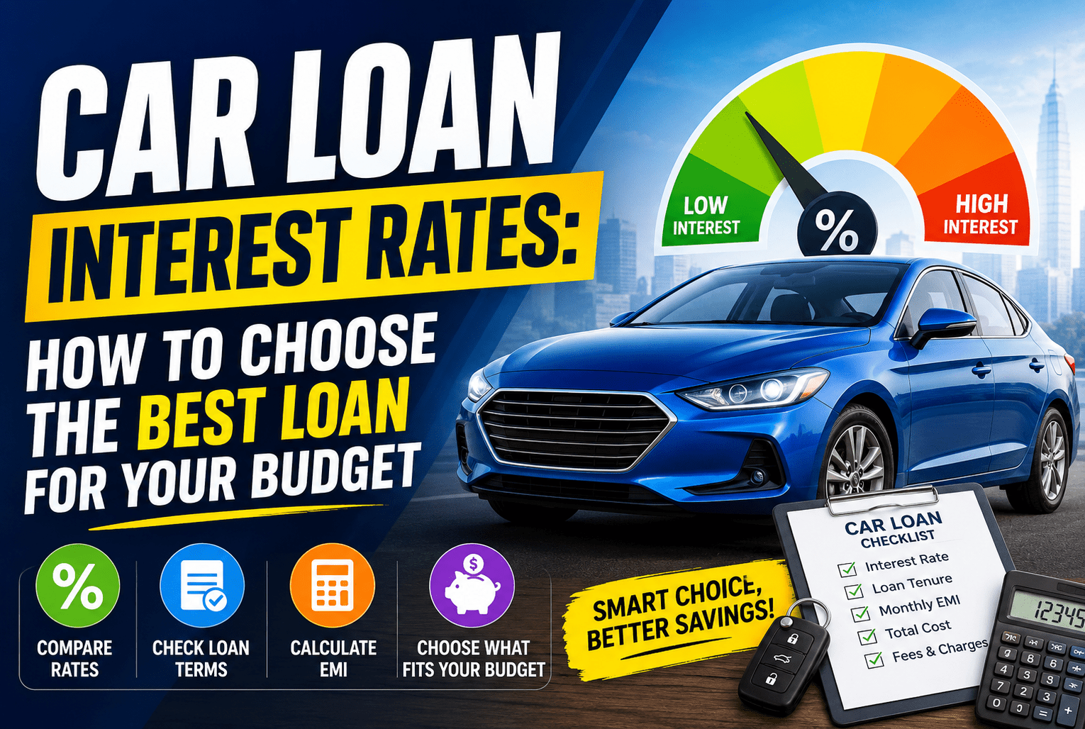 Read more about the article Car Loan Interest Rates: How to Choose the Best Loan for Your Budget