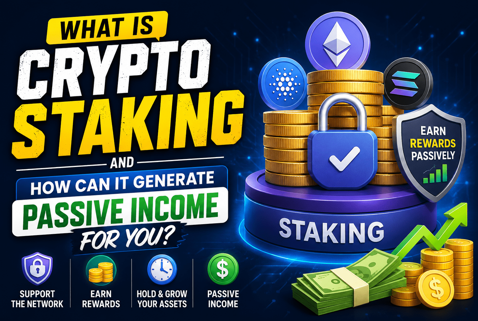 Read more about the article What Is Crypto Staking and How Can It Generate Passive Income for You?