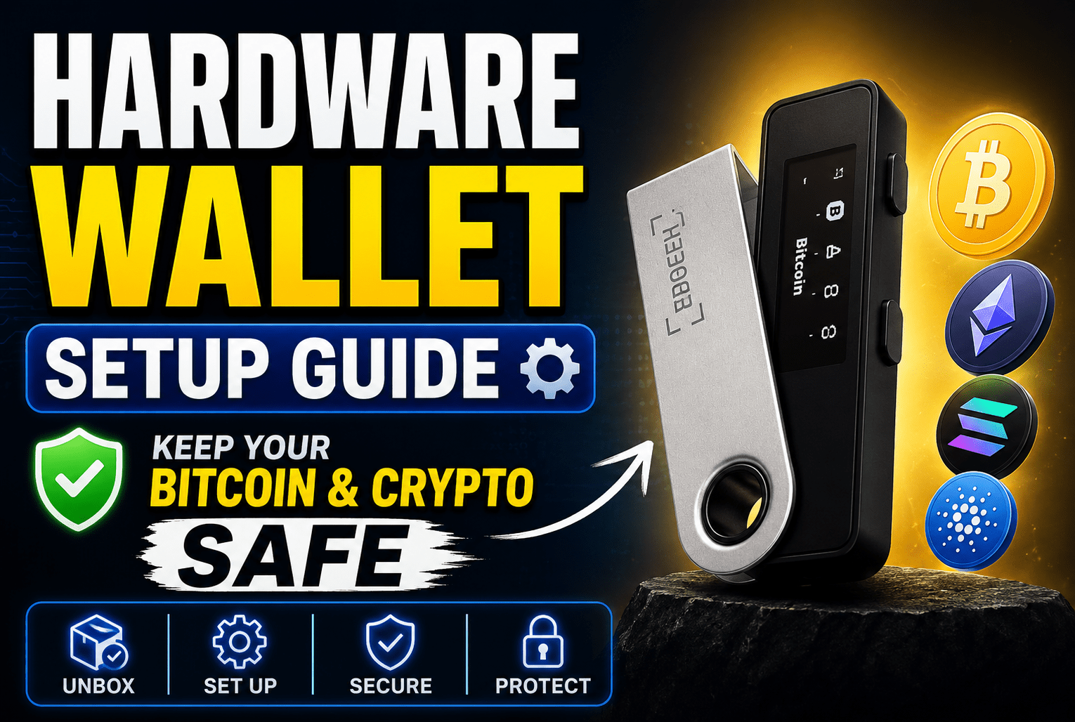 Read more about the article Hardware Wallet Setup Guide: Keep Your Bitcoin and Crypto Safe