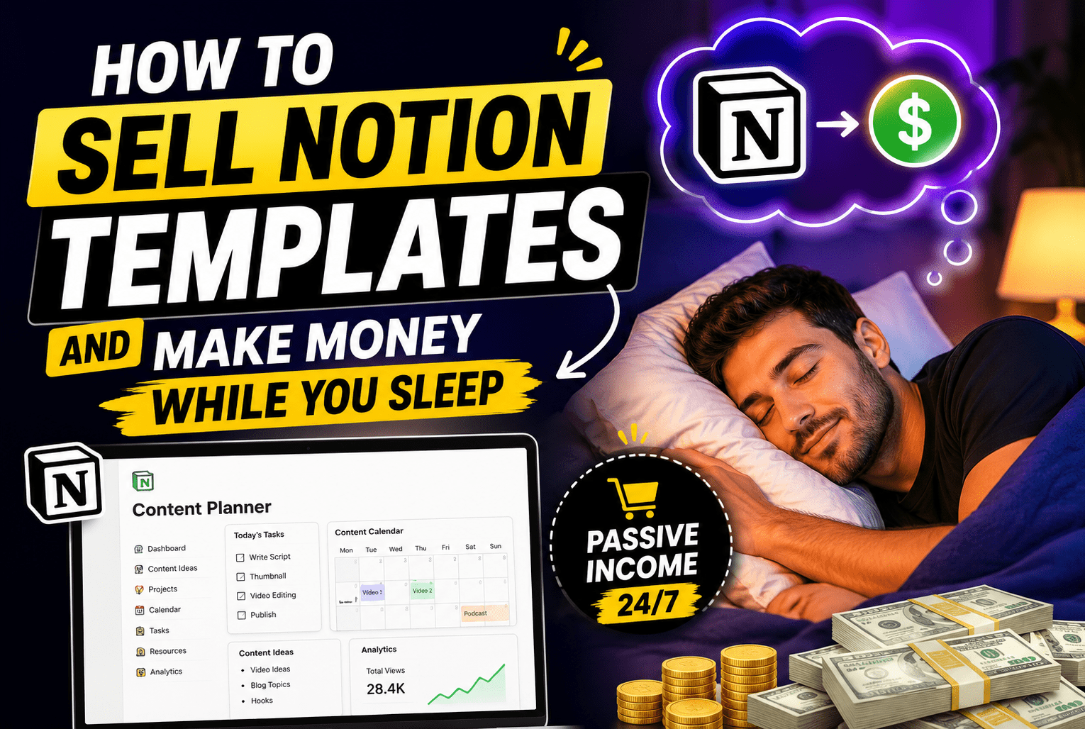 Read more about the article How to Sell Notion Templates and Make Money While You Sleep