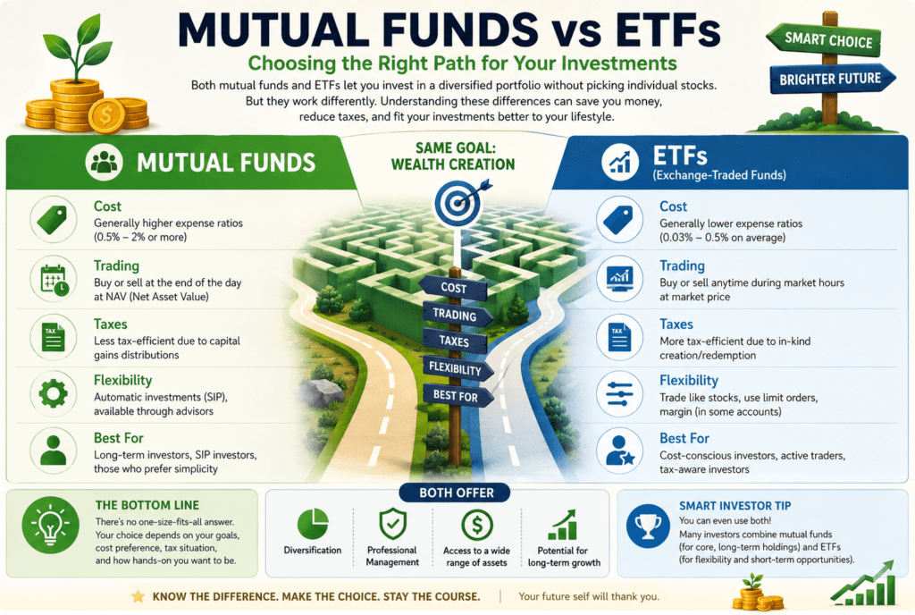 Mutual Funds vs. ETFs 