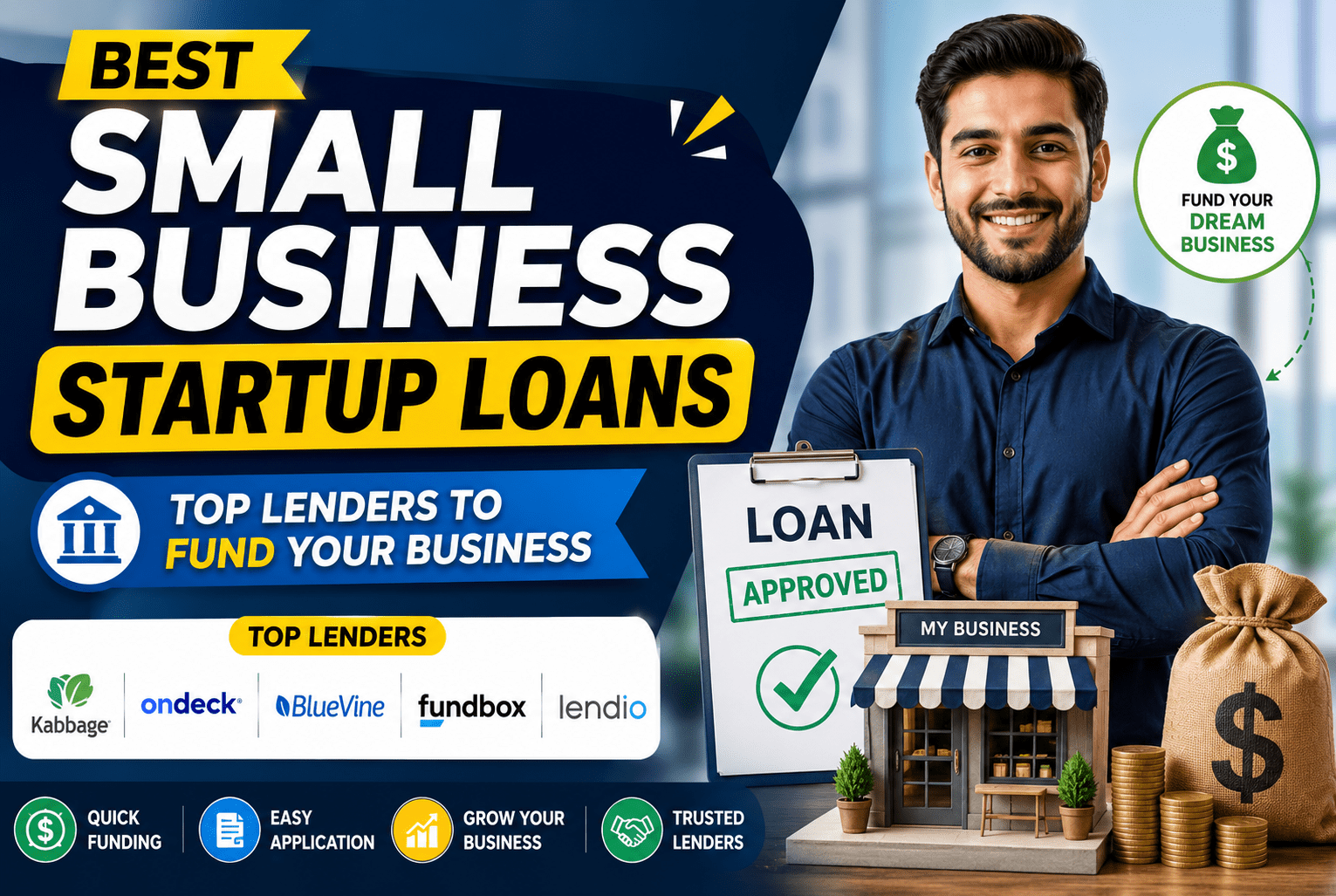 Read more about the article Best Small Business Startup Loans: Top Lenders to Fund Your Business