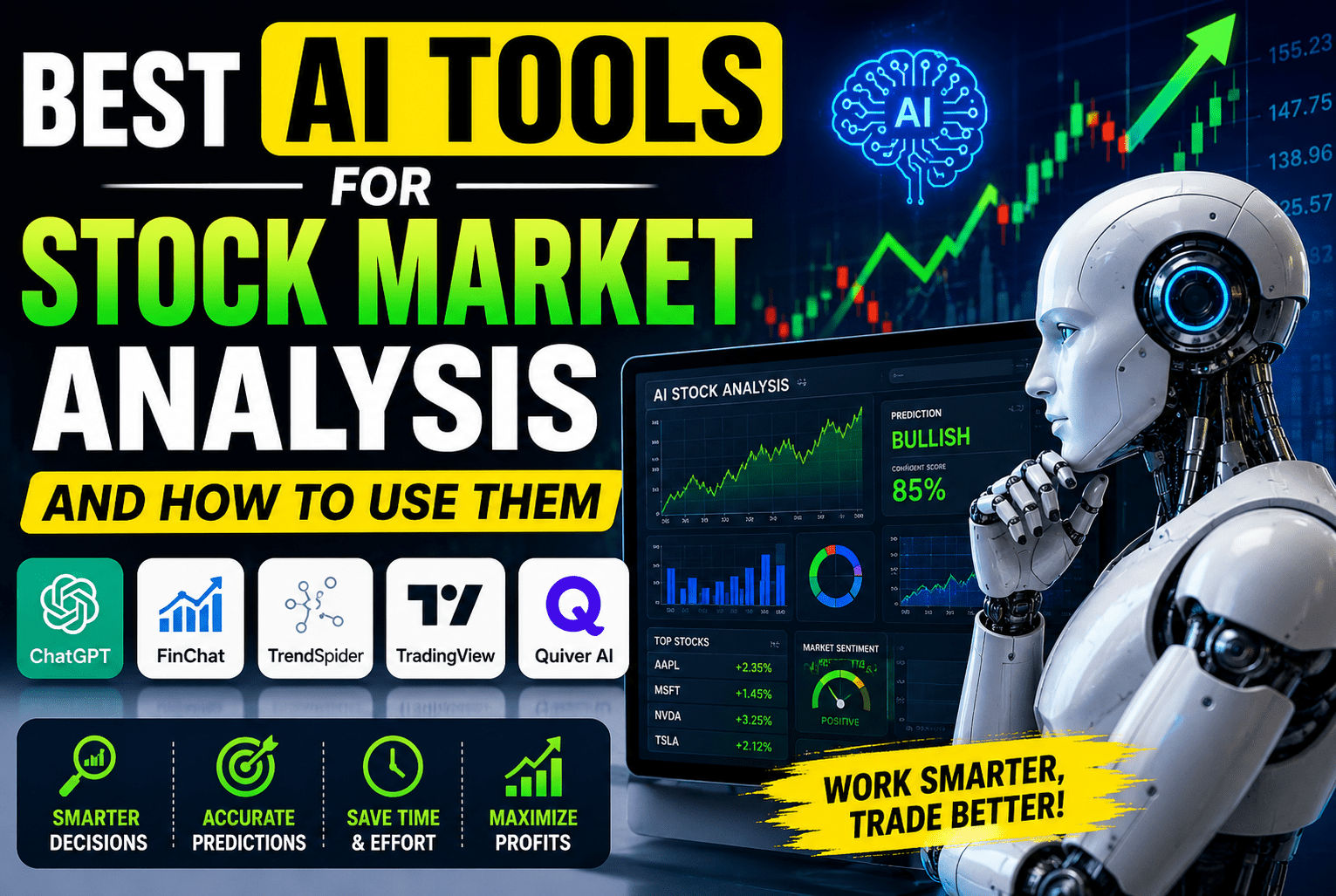 Read more about the article Best AI Tools for Stock Market Analysis And How to Use Them