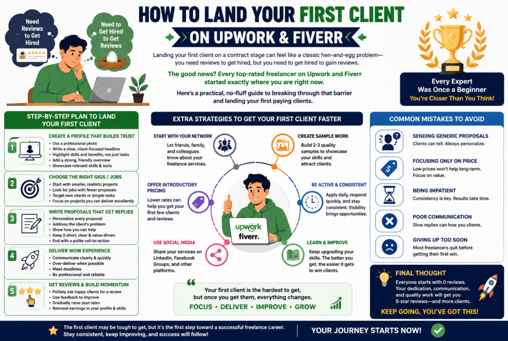 First Client on Upwork or Fiverr
